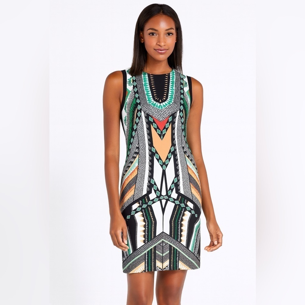 ANTONIO MELANI boho retro bold colorful geometric and tribal print womens size 8